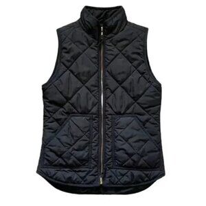 J. Crew Black Quilted Puffer Vest​​